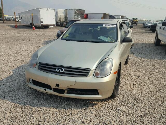 JNKCV51E25M201872 - 2005 INFINITI G35 GOLD photo 2