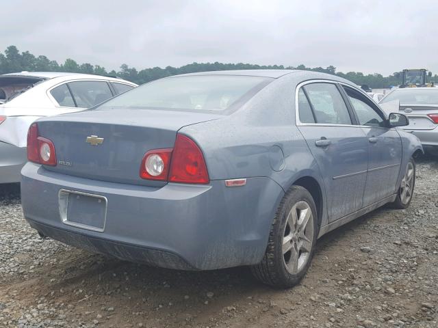 1G1ZH57B594104373 - 2009 CHEVROLET MALIBU 1LT BLUE photo 4