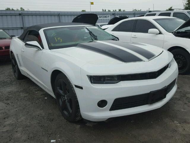 2G1FB3D3XE9310785 - 2014 CHEVROLET CAMARO LT WHITE photo 1