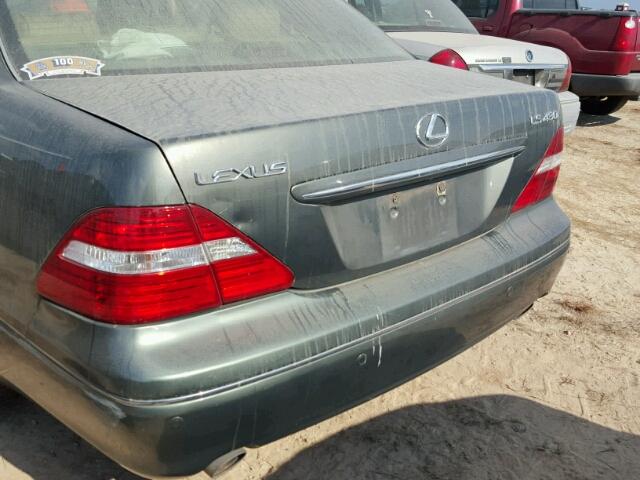 JTHBN36F750182292 - 2005 LEXUS LS 430 SILVER photo 10