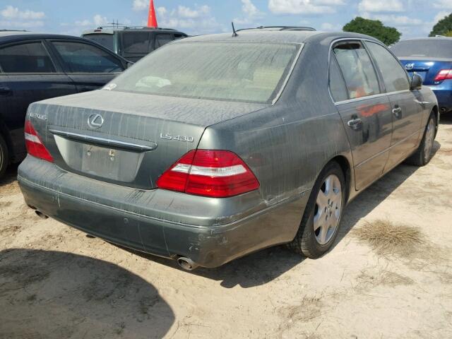 JTHBN36F750182292 - 2005 LEXUS LS 430 SILVER photo 4