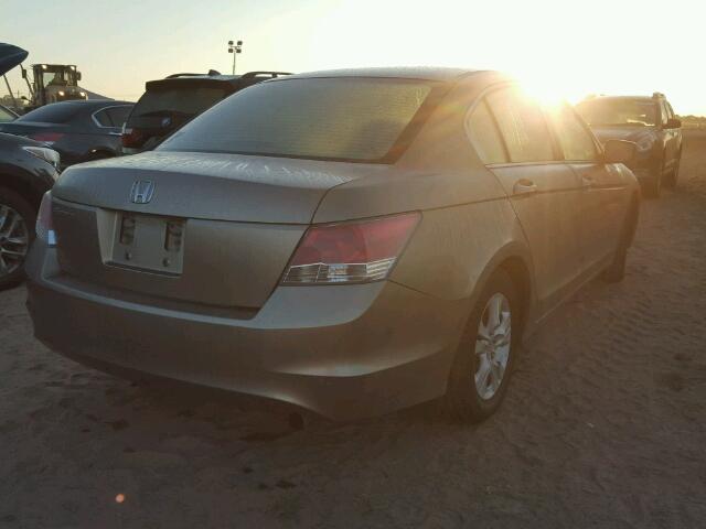 JHMCP26479C009089 - 2009 HONDA ACCORD LXP TAN photo 4