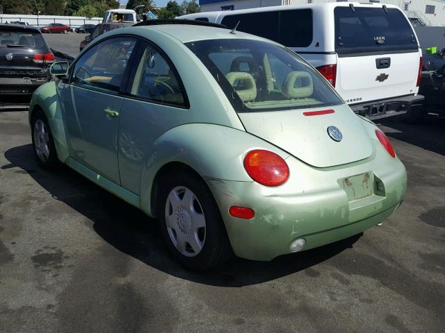 3VWCC21C3XM451405 - 1999 VOLKSWAGEN NEW BEETLE 绿色 照片 3