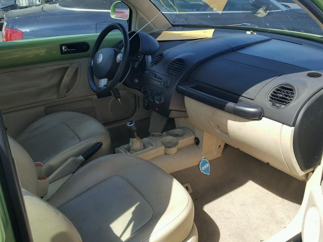 3VWCC21C3XM451405 - 1999 VOLKSWAGEN NEW BEETLE 绿色 照片 5