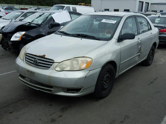 2T1BR38E64C309063 - 2004 TOYOTA COROLLA CE GRAY photo 2