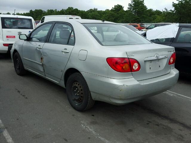 2T1BR38E64C309063 - 2004 TOYOTA COROLLA CE GRAY photo 3