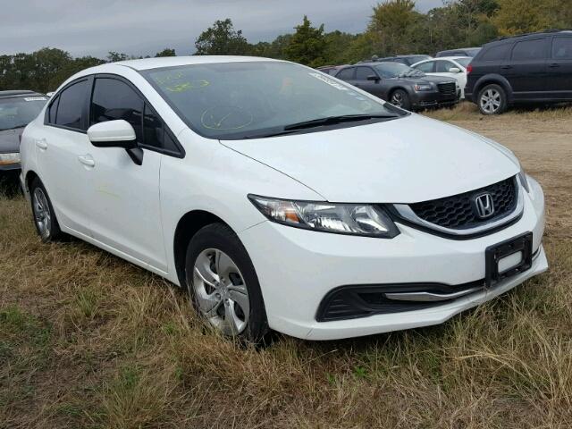 19XFB2E54FE039176 - 2015 HONDA CIVIC WHITE photo 1