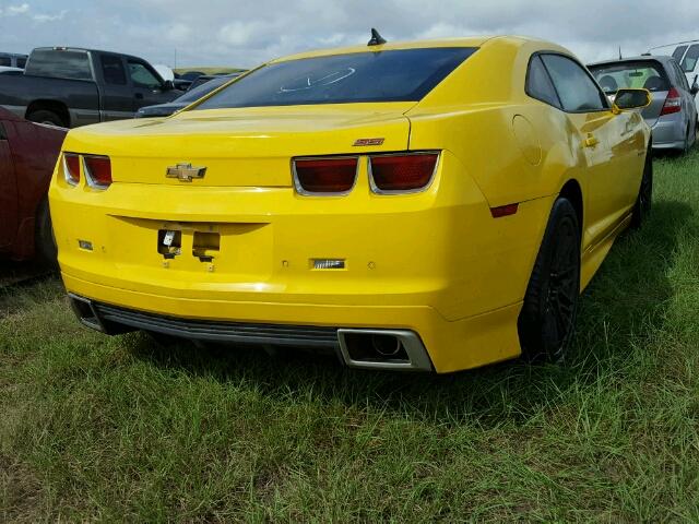 2G1FJ1EJ3C9124569 - 2012 CHEVROLET CAMARO SS YELLOW photo 4