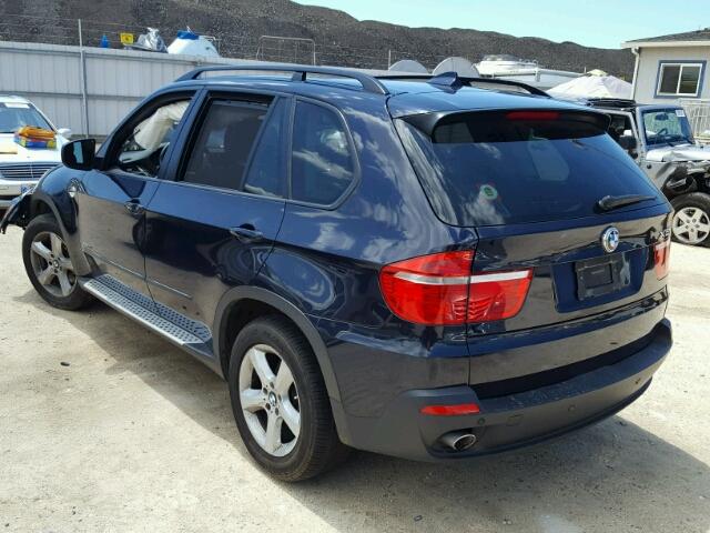 5UXFE43529L038317 - 2009 BMW X5 XDRIVE3 BLUE photo 3