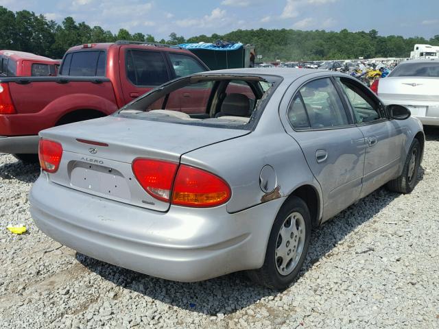 1G3NK52T3YC325062 - 2000 OLDSMOBILE ALERO GX GRAY photo 4