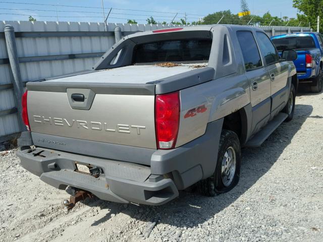 3GNEK13T52G354159 - 2002 CHEVROLET AVALANCHE GOLD photo 4