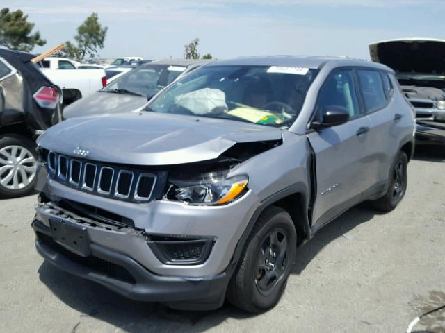 3C4NJCAB1JT107115 - 2018 JEEP COMPASS SP 灰色 照片 2