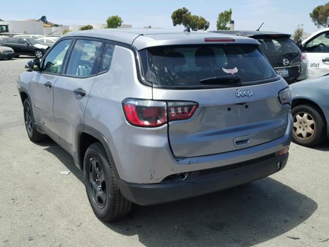 3C4NJCAB1JT107115 - 2018 JEEP COMPASS SP 灰色 照片 3