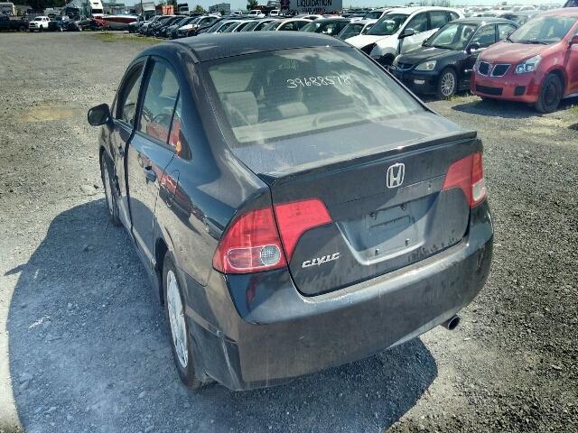 2HGFA16418H102231 - 2008 HONDA CIVIC DX-G BLACK photo 3