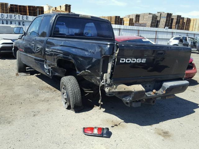 3B7HC13Y3VG765529 - 1997 DODGE RAM 1500 BLACK photo 3