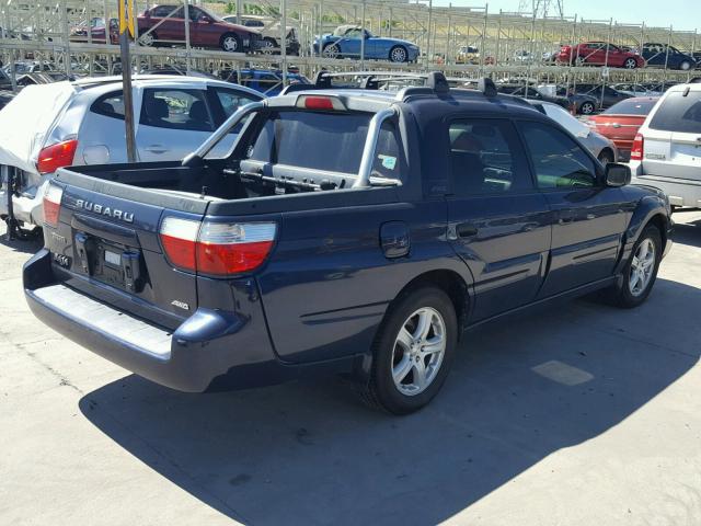 4S4BT62C337115452 - 2003 SUBARU BAJA SPORT BLUE photo 4