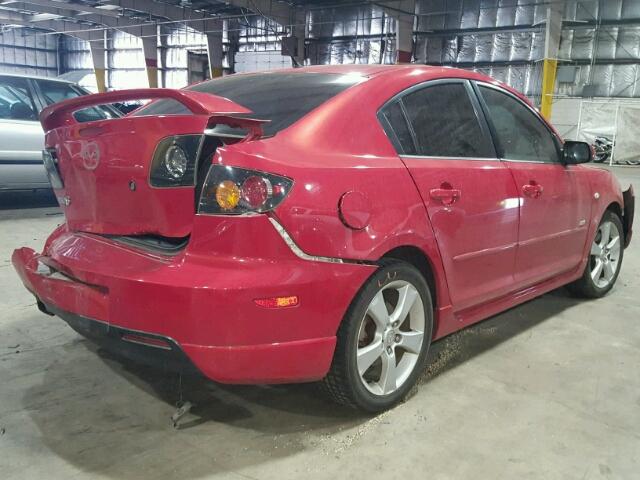 JM1BK323251223122 - 2005 MAZDA 3 S RED photo 4