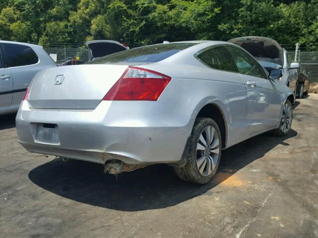 1HGCS12899A026198 - 2009 HONDA ACCORD EXL SILVER photo 4