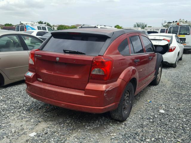 1B3HB28B67D194326 - 2007 DODGE CALIBER RED photo 4