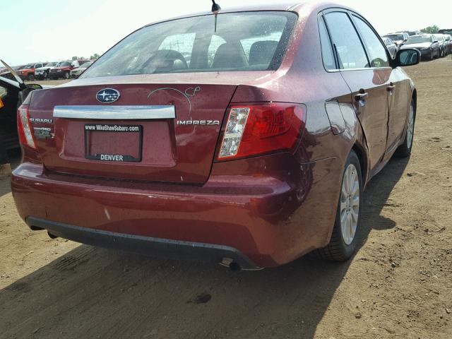 JF1GE6B61BH501171 - 2011 SUBARU IMPREZA 2. BURGUNDY photo 4