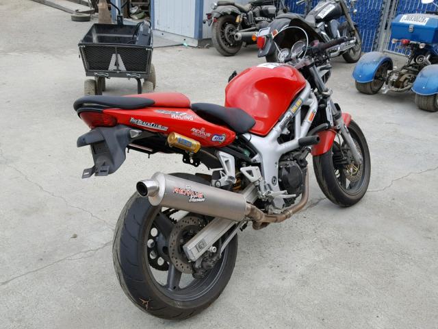 JS1VP52A0Y2101649 - 2000 SUZUKI SV650 RED photo 4