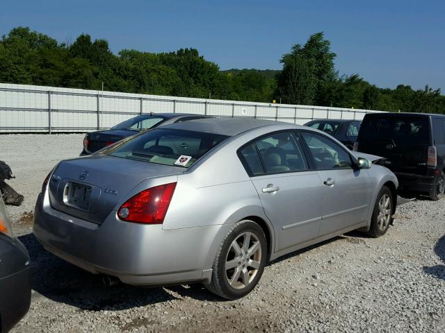 1N4BA41E94C813676 - 2004 NISSAN MAXIMA SE SILVER photo 4