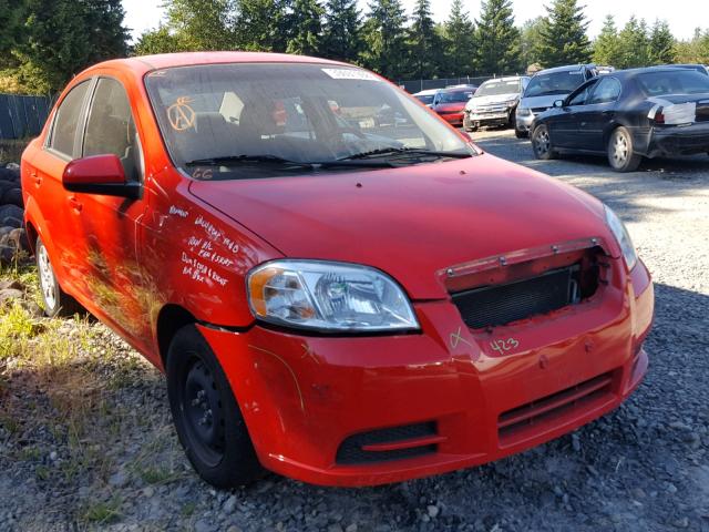 KL1TD5DE0BB163735 - 2011 CHEVROLET AVEO LS RED photo 1