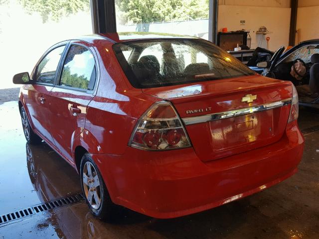 KL1TD5DE0BB163735 - 2011 CHEVROLET AVEO LS RED photo 3
