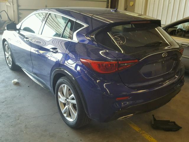 SJKCH5CP2HA038019 - 2017 INFINITI QX30 BASE BLUE photo 3