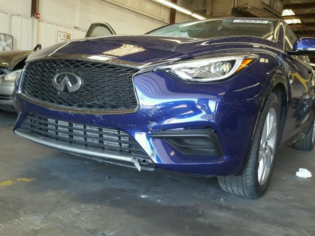 SJKCH5CP2HA038019 - 2017 INFINITI QX30 BASE BLUE photo 9