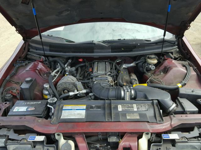 2G1FP22P5S2137103 - 1995 CHEVROLET CAMARO Z28 MAROON photo 7