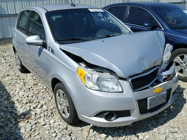 KL1TD6DE6AB116875 - 2010 CHEVROLET AVEO LS SILVER photo 1