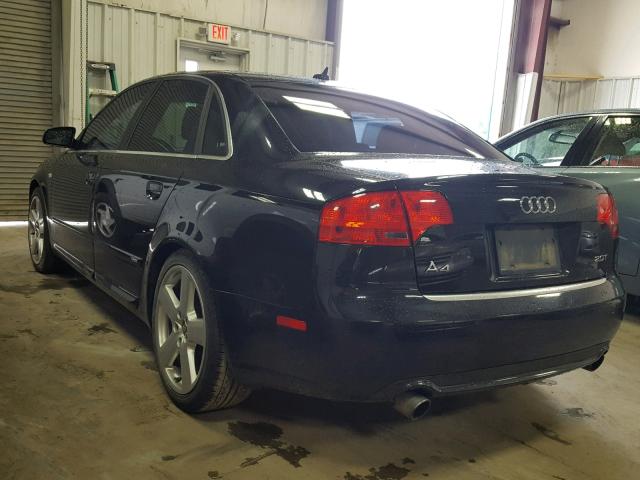 WAUBF78E08A160236 - 2008 AUDI A4 S-LINE BLACK photo 3