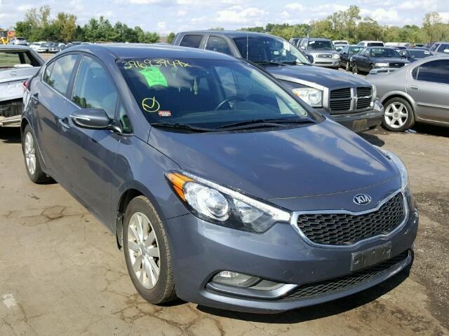 KNAFX4A84F5309089 - 2015 KIA FORTE EX BLUE photo 1