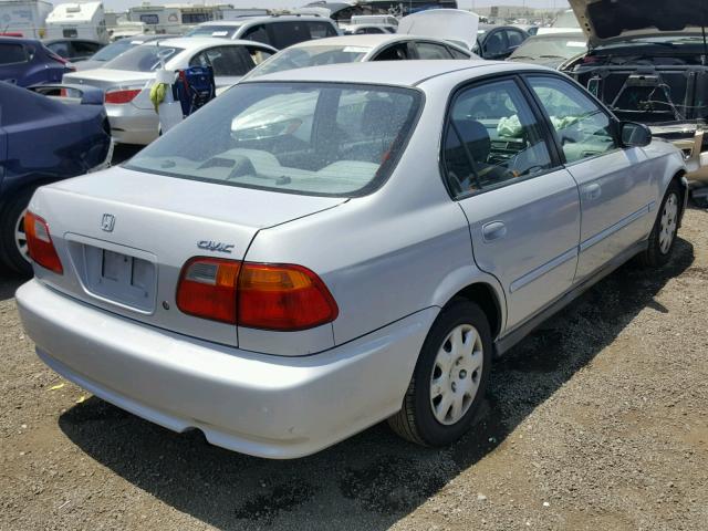 2HGEJ6612YH558365 - 2000 HONDA CIVIC BASE SILVER photo 4