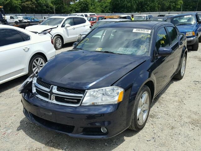 1B3BD2FG9BN583785 - 2011 DODGE AVENGER LU BLUE photo 2