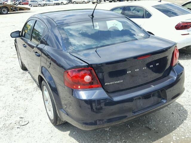 1B3BD2FG9BN583785 - 2011 DODGE AVENGER LU BLUE photo 3