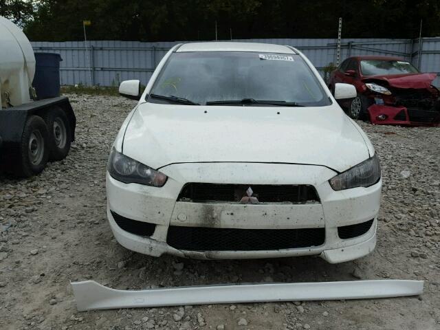 JA3AU16U59U602454 - 2009 MITSUBISHI LANCER DE WHITE photo 9