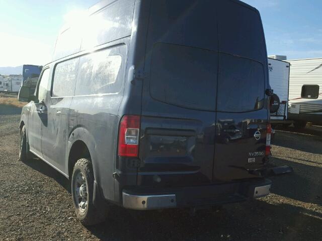 1N6AF0LY9CN100087 - 2012 NISSAN NV 2500 BLUE photo 3