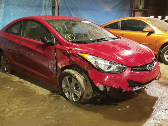 KMHDH6AE7DU002345 - 2013 HYUNDAI ELANTRA CO RED photo 9