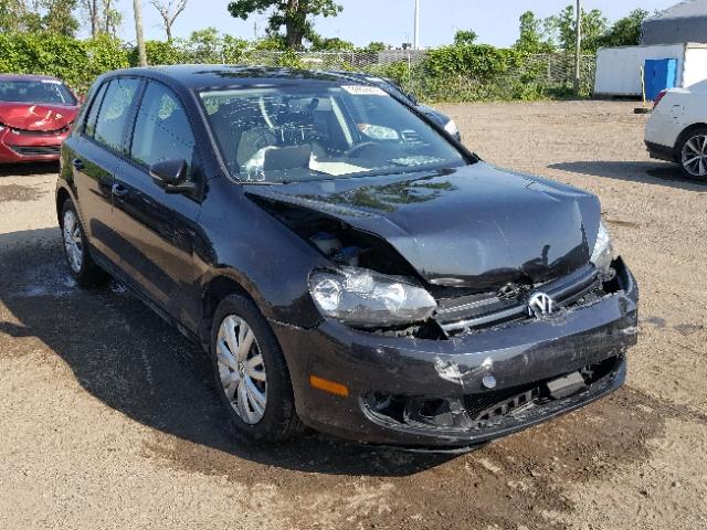 WVWCA7AJ1CW006871 - 2012 VOLKSWAGEN GOLF BLACK photo 1