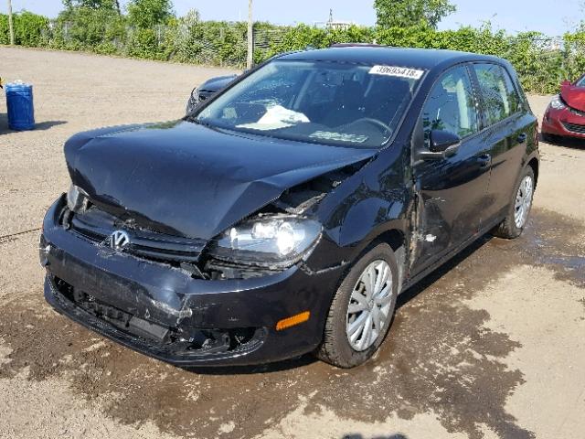 WVWCA7AJ1CW006871 - 2012 VOLKSWAGEN GOLF BLACK photo 2