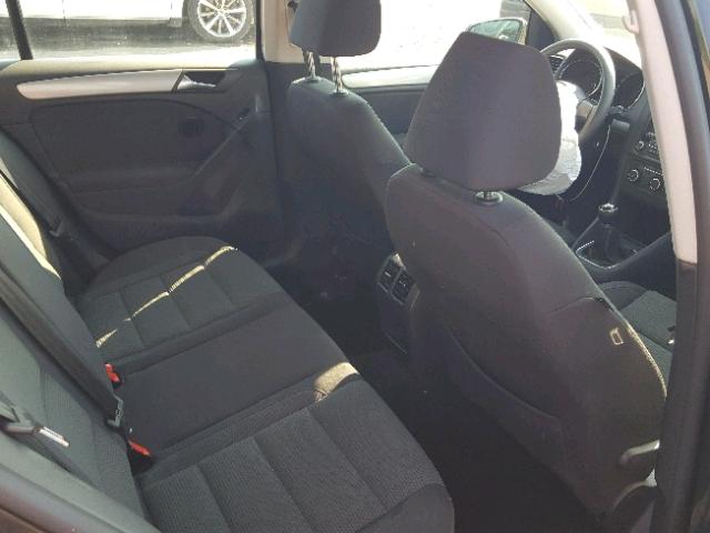 WVWCA7AJ1CW006871 - 2012 VOLKSWAGEN GOLF BLACK photo 6