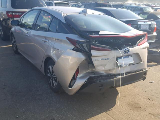JTDKARFP7H3024529 - 2017 TOYOTA PRIUS PRIM ვერცხლისფერი ფოტო 3