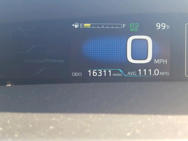 JTDKARFP7H3024529 - 2017 TOYOTA PRIUS PRIM ვერცხლისფერი ფოტო 8