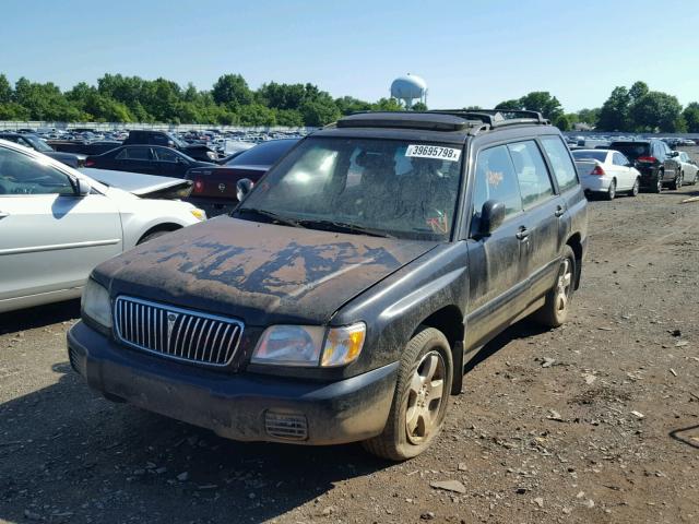 JF1SF65691H754496 - 2001 SUBARU FORESTER S BLACK photo 2