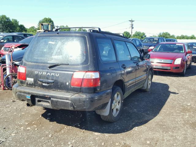 JF1SF65691H754496 - 2001 SUBARU FORESTER S BLACK photo 4