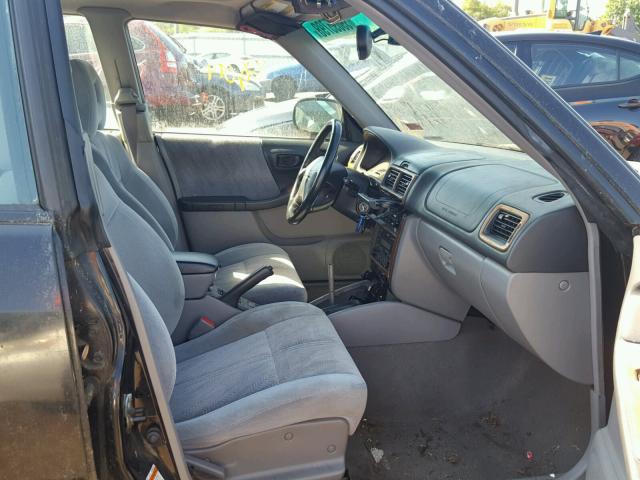 JF1SF65691H754496 - 2001 SUBARU FORESTER S BLACK photo 5