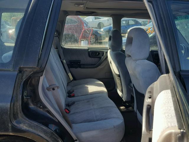 JF1SF65691H754496 - 2001 SUBARU FORESTER S BLACK photo 6