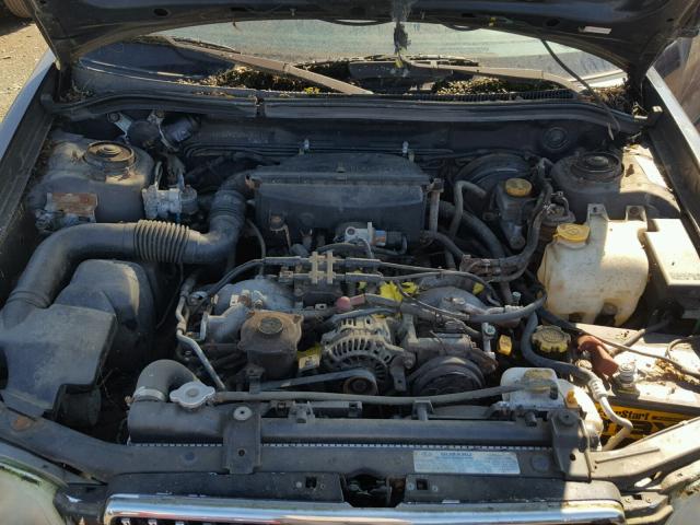 JF1SF65691H754496 - 2001 SUBARU FORESTER S BLACK photo 7